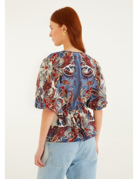 FARM RIO BLUSA PAISLEY