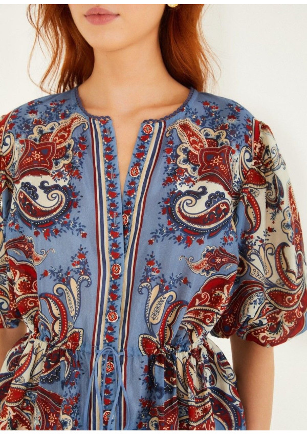 FARM RIO BLUSA PAISLEY