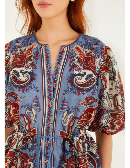 FARM RIO BLUSA PAISLEY