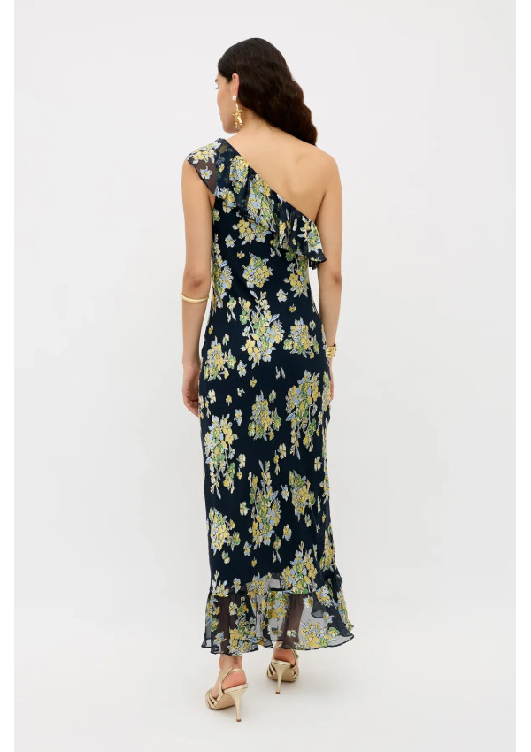 RIXO VESTIDO LEON BOUQUET NAVY