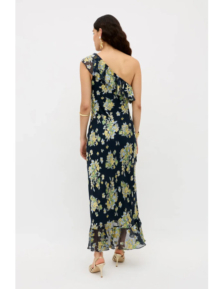 RIXO VESTIDO LEON BOUQUET NAVY