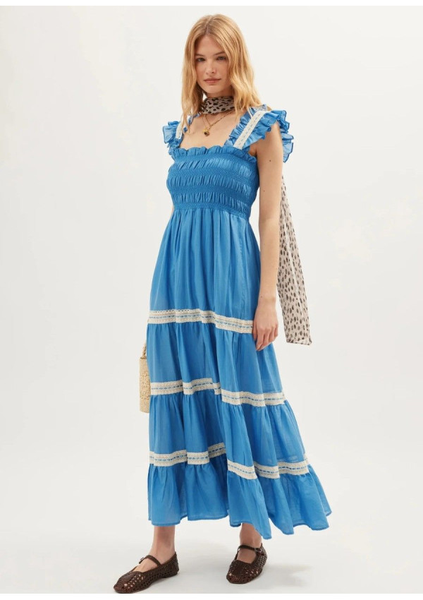 RIXO VESTIDO AUBRIE BLUE