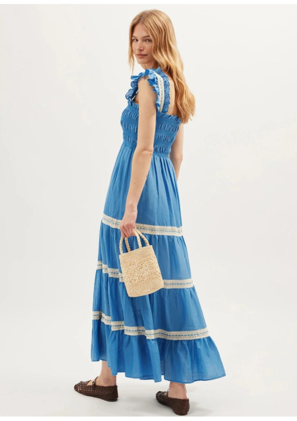 RIXO VESTIDO AUBRIE BLUE