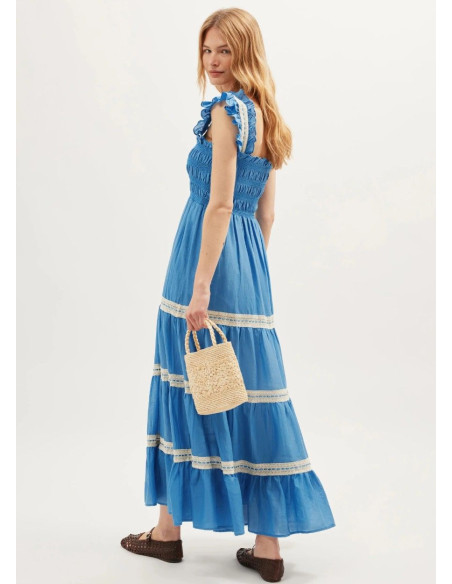 RIXO VESTIDO AUBRIE BLUE