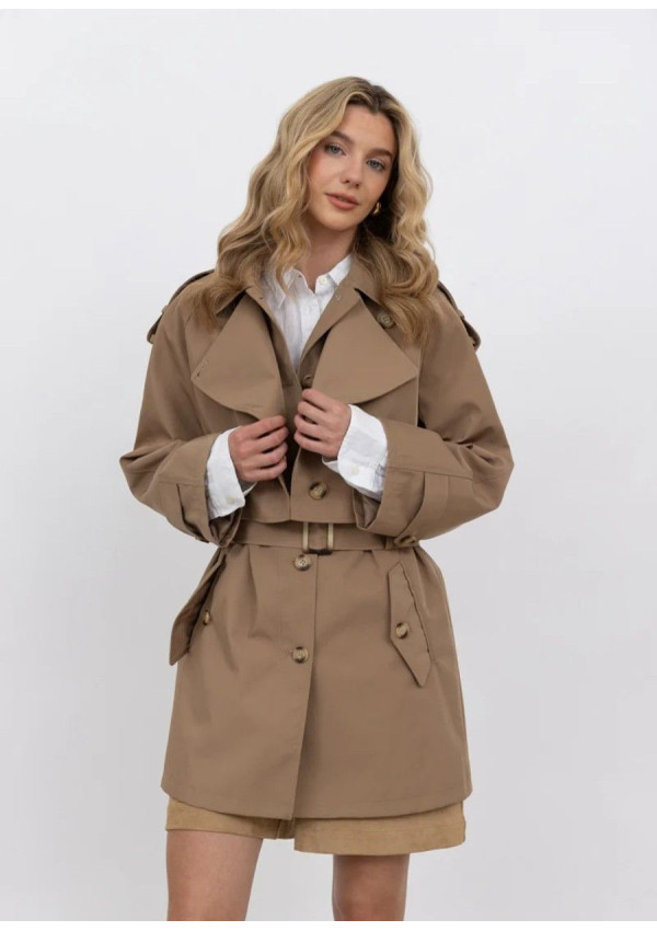 URBANCODE GABARDINA CORTA CARAMELO