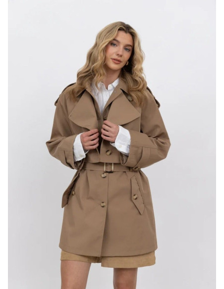 URBANCODE GABARDINA CORTA CARAMELO