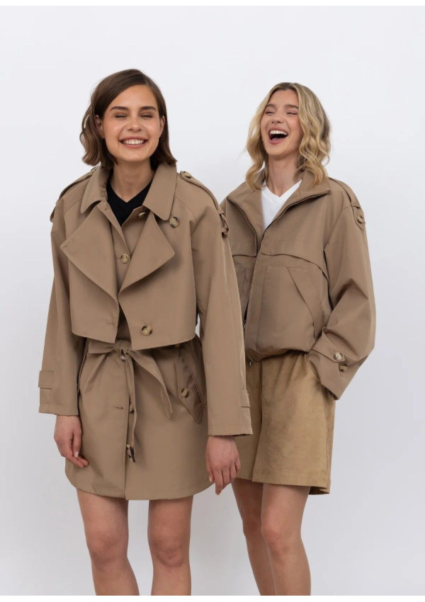 URBANCODE GABARDINA CORTA CARAMELO