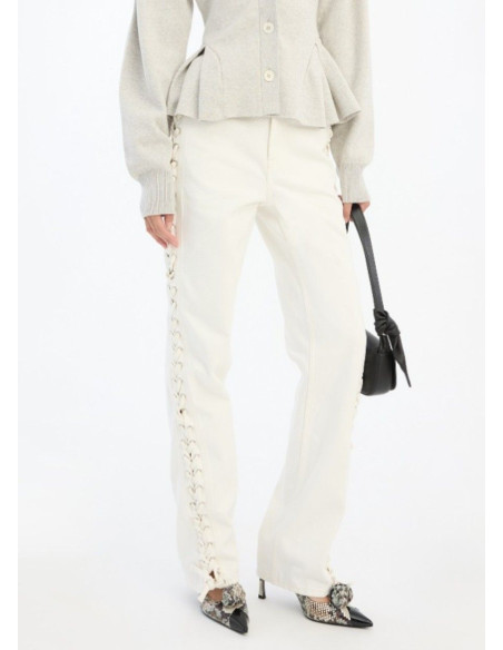 ROTATE JEANS LOOSE FIT LACED