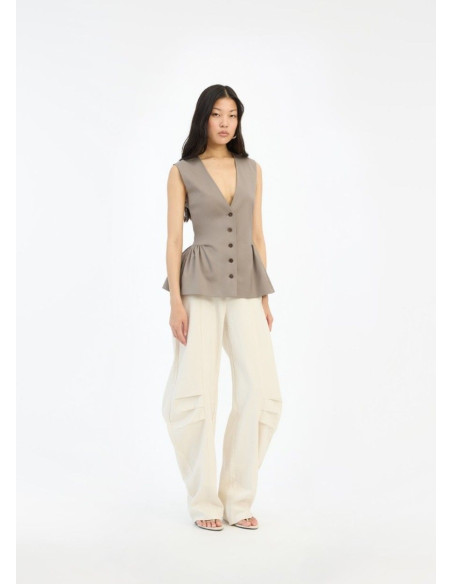 ROTATE PANTALONES LINEN SUITING