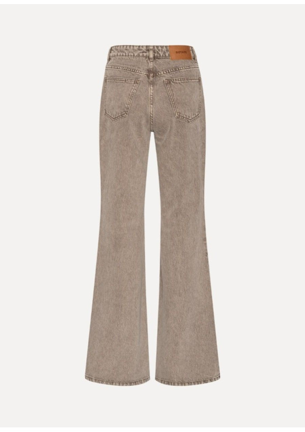 ROTATE JEANS FLARED HIGHWAISTED TAUPE