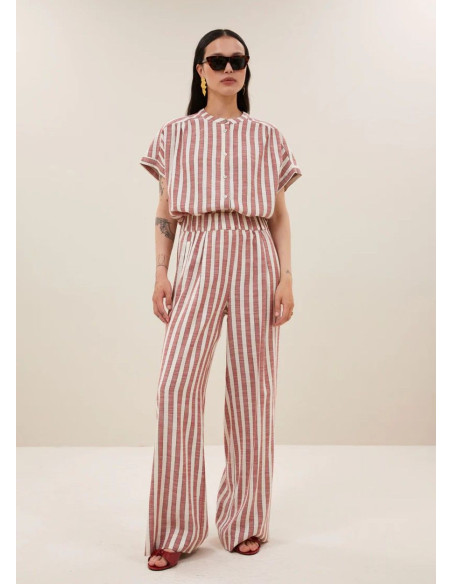 BY-BAR BLUSA MINTE STRIPE