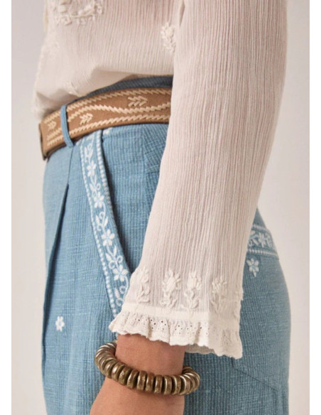 MAISON HOTEL BLUSA GABRIELLA OFF WHITE