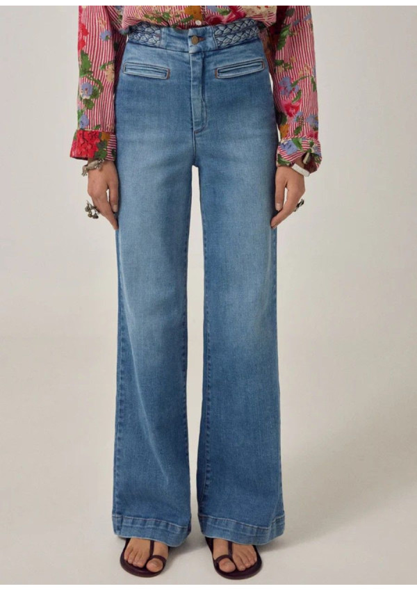 MAISON HOTEL PANTALON CHER WESTERN BLUE