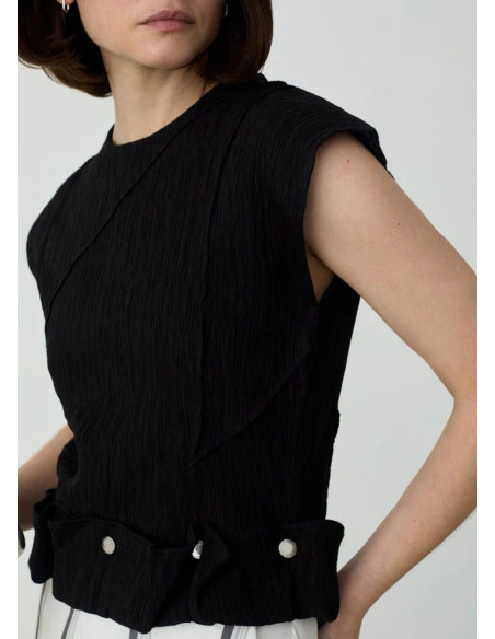 LAAGAM TOP ZANIA BLACK