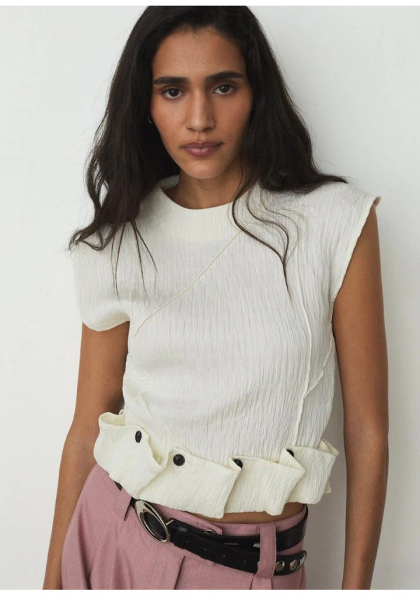 LAAGAM TOP ZANIA ECRU