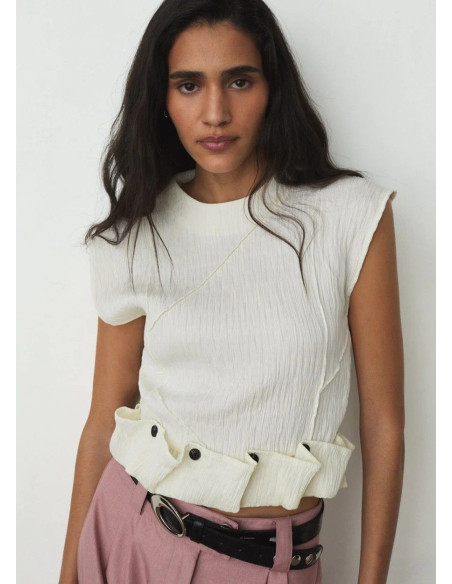 LAAGAM TOP ZANIA ECRU