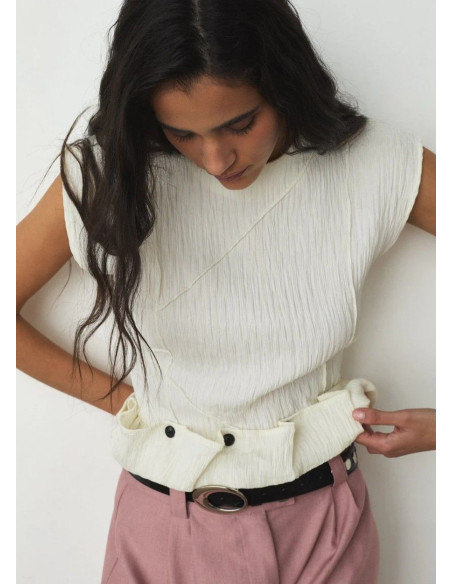 LAAGAM TOP ZANIA ECRU