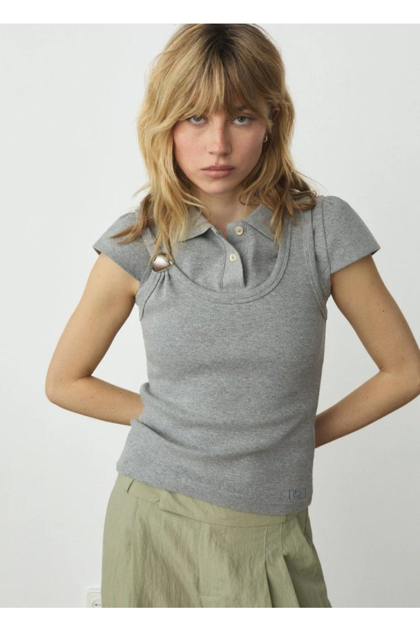 LAAGAM TANK TOP EDEN GREY