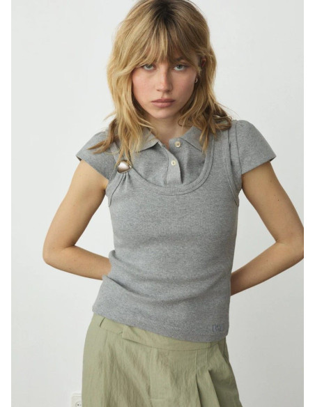 LAAGAM TANK TOP EDEN GREY