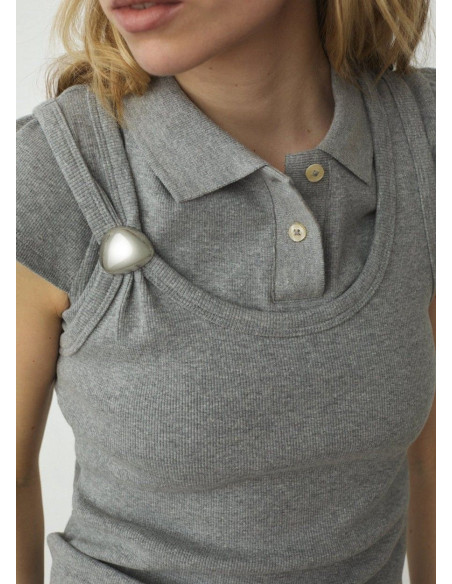 LAAGAM TANK TOP EDEN GREY