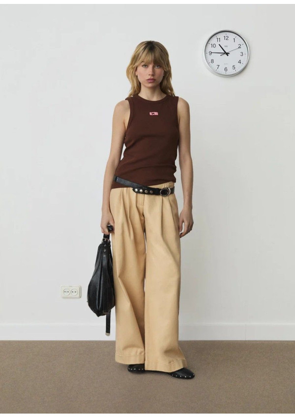 LAAGAM TANK TOP BROWN
