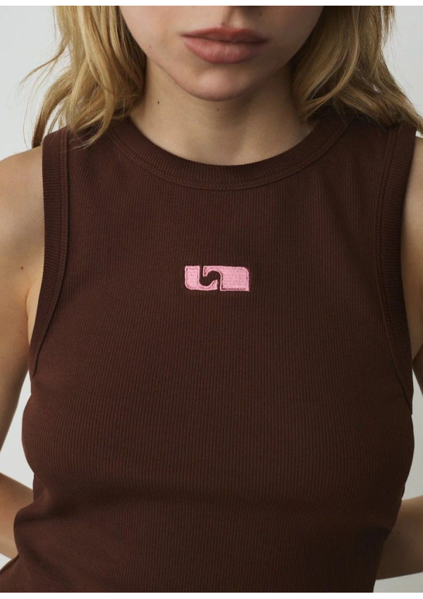 LAAGAM TANK TOP BROWN