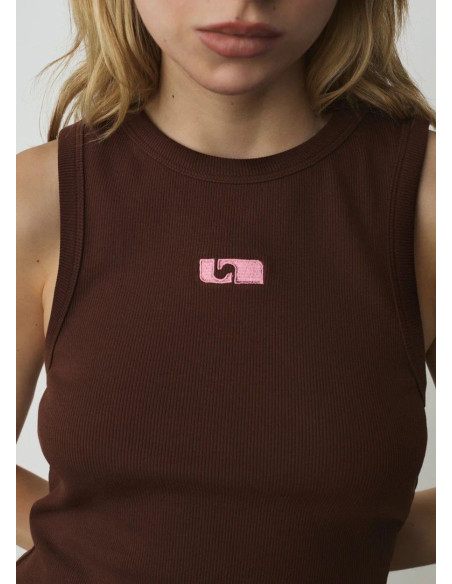 LAAGAM TANK TOP BROWN