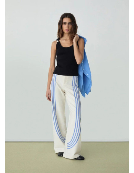 LAAGAM PANTALON ZION ECRU