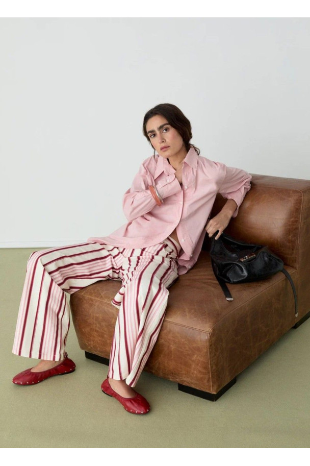 LAAGAM PANTALON LEROY PINK STRIPED