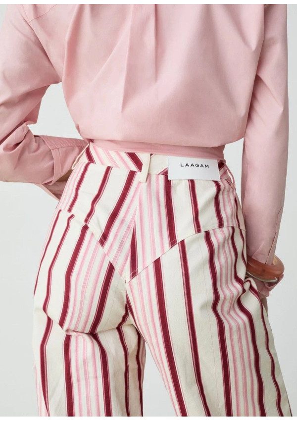 LAAGAM PANTALON LEROY PINK STRIPED