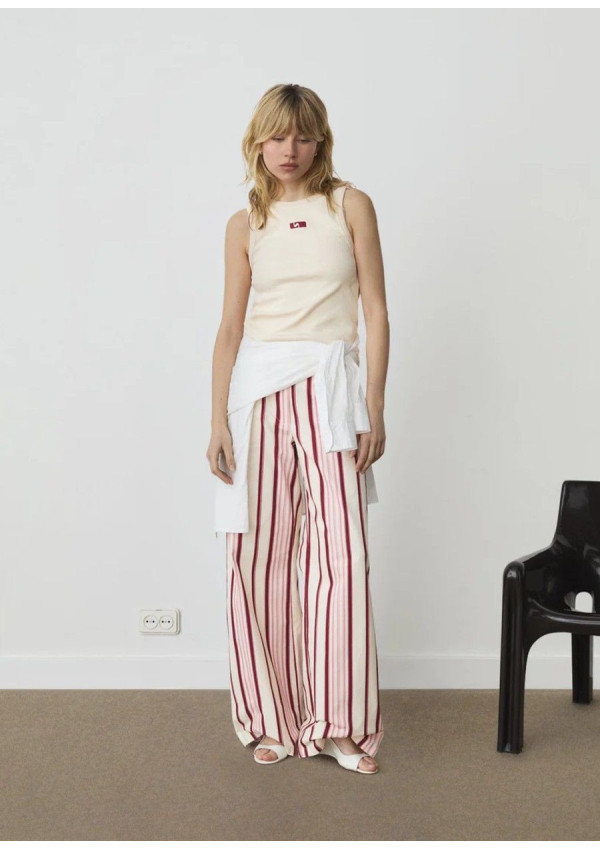 LAAGAM TOP TANK ECRU EMBROIDERED