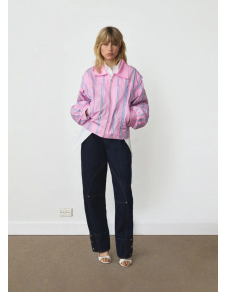 LAAGAM BOMBER WATSON PINK STRIPED