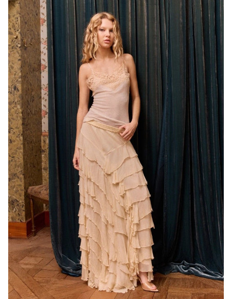 MES DEMOISELLES FALDA CHERRY BEIGE