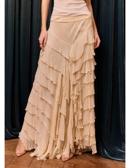 MES DEMOISELLES FALDA CHERRY BEIGE