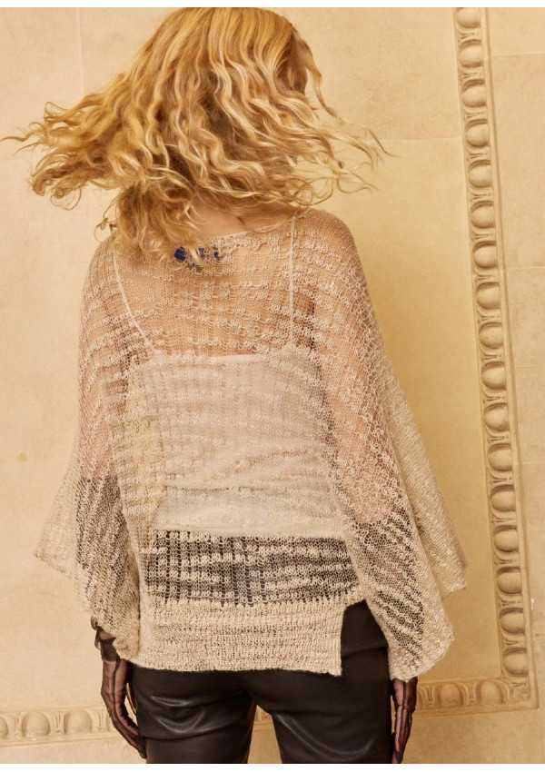 MES DEMOISELLES PONCHO SCULLY BEIGE