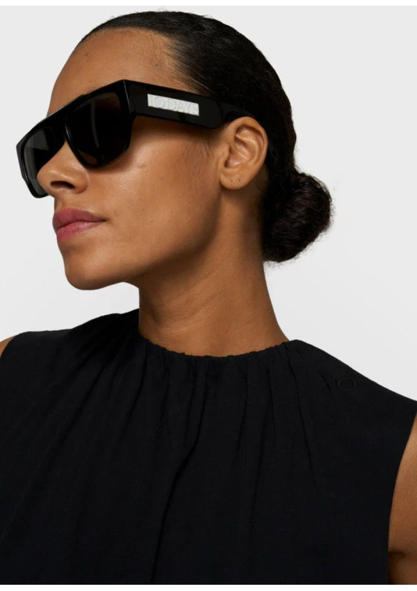 10DAYS PLEATED TOP BLACK