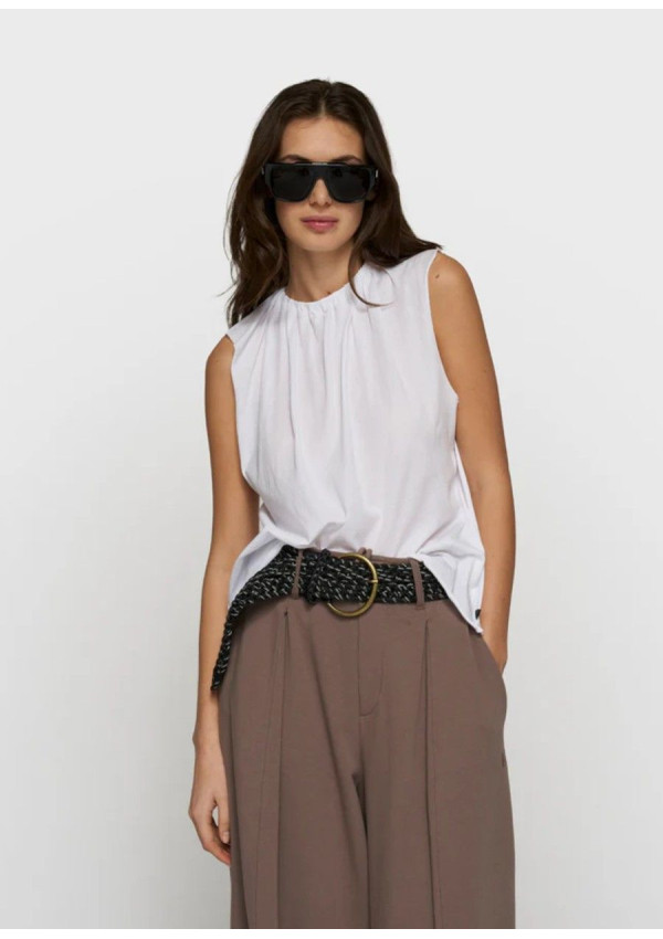 10DAYS PLEATED TOP WHITE