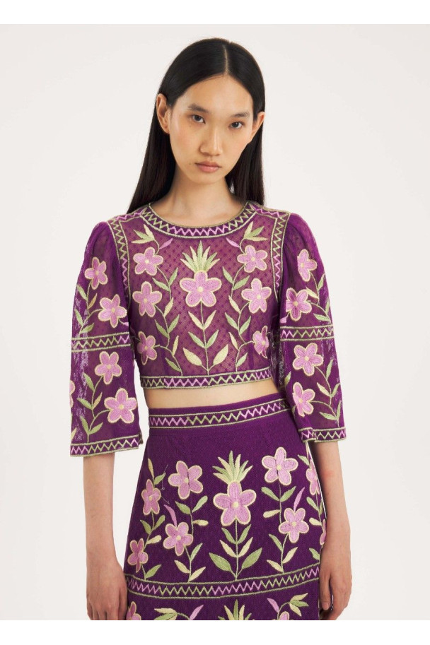 ANTIK BATIK TOP CARIOCA PURPLE