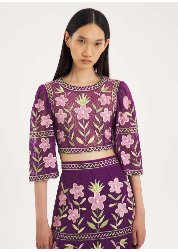 ANTIK BATIK TOP CARIOCA PURPLE