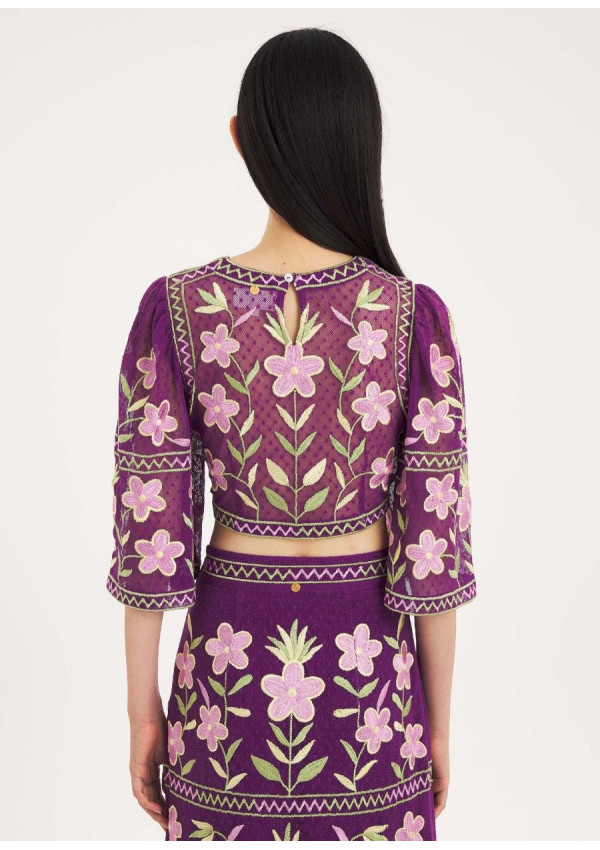 ANTIK BATIK TOP CARIOCA PURPLE