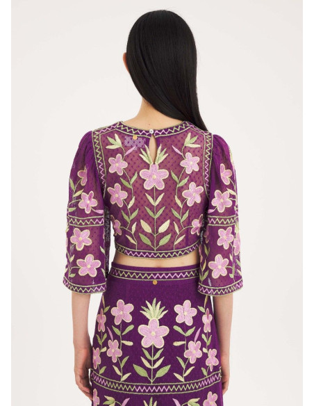 ANTIK BATIK TOP CARIOCA PURPLE