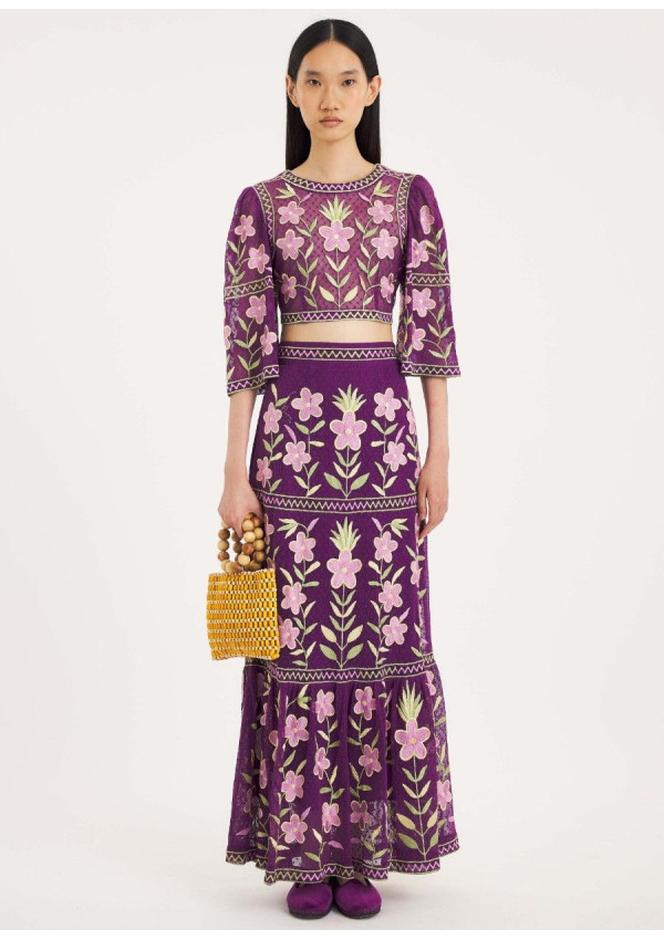 ANTIK BATIK TOP CARIOCA PURPLE