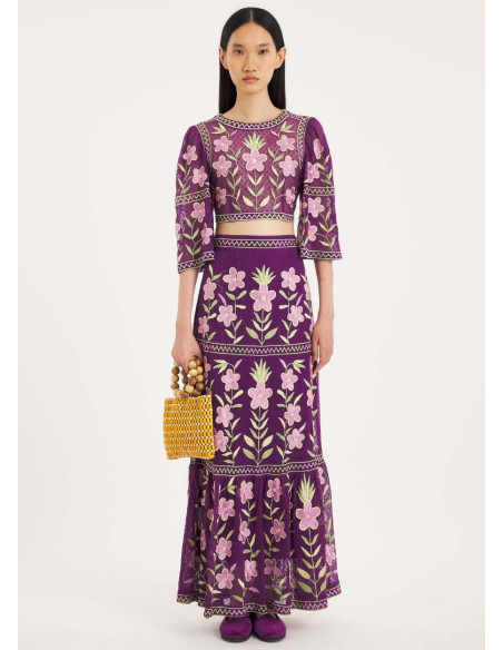 ANTIK BATIK TOP CARIOCA PURPLE