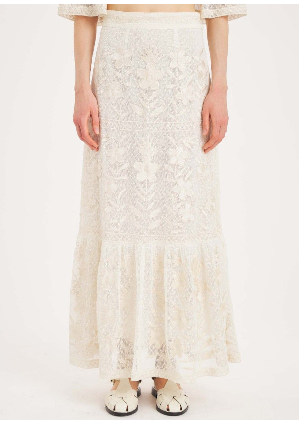 ANTIK BATIK FALDA CARIOCA CREAM