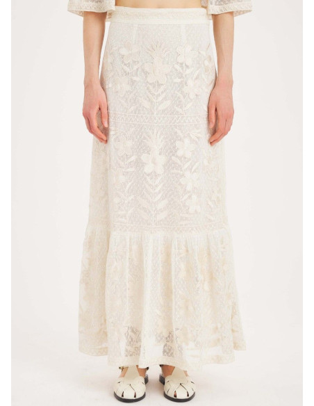 ANTIK BATIK FALDA CARIOCA CREAM