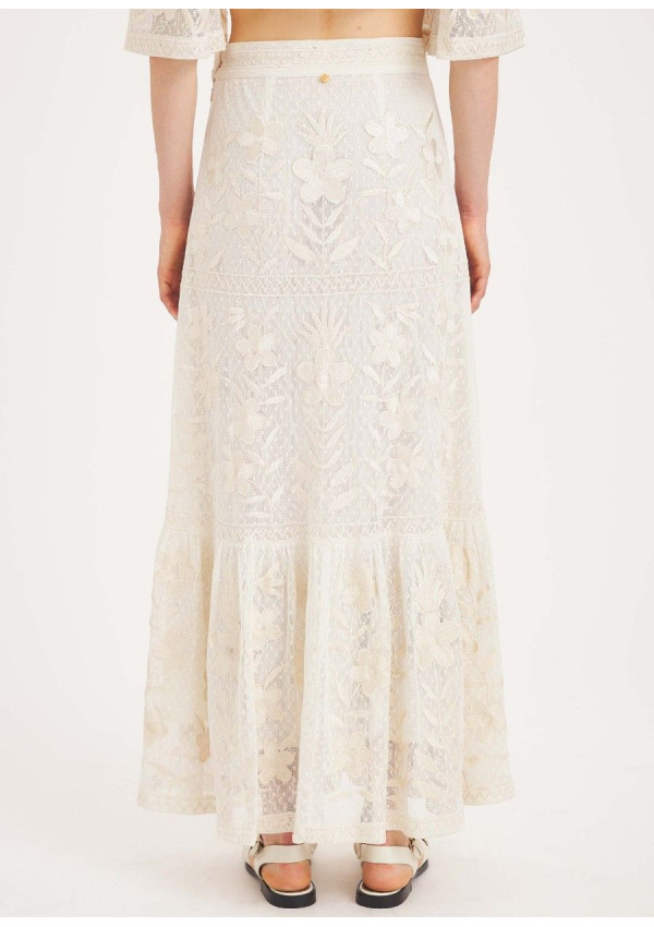 ANTIK BATIK FALDA CARIOCA CREAM