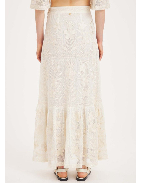 ANTIK BATIK FALDA CARIOCA CREAM