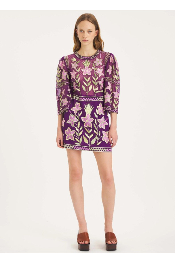 ANTIK BATIK VESTIDO CARIOCA PURPLE