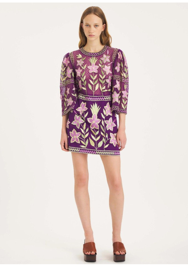 ANTIK BATIK VESTIDO CARIOCA PURPLE