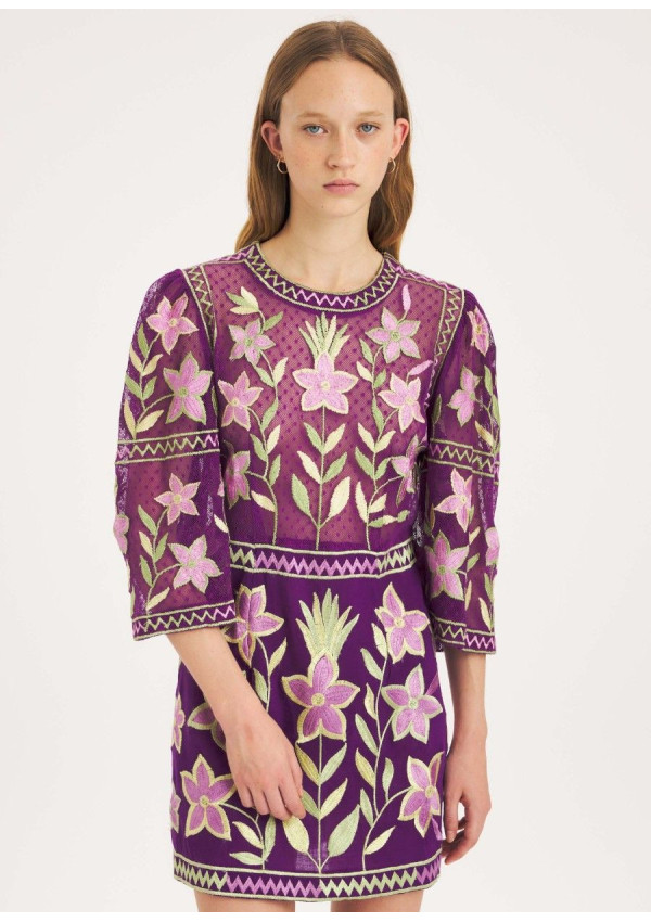 ANTIK BATIK VESTIDO CARIOCA PURPLE